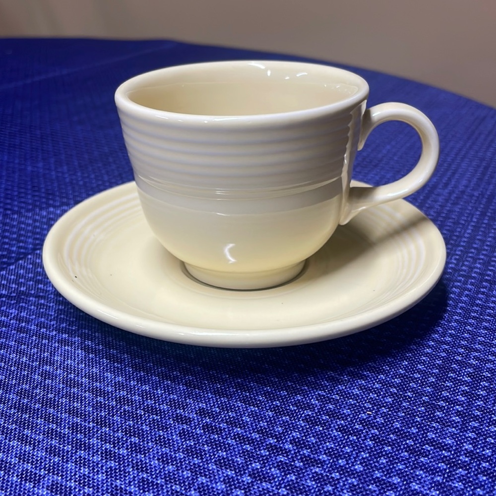 Fiesta yellow Teacup  Saucer Set
